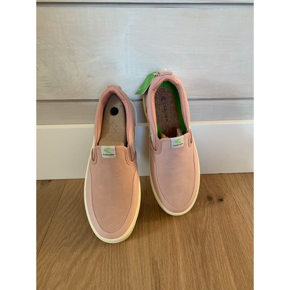 Cariuma Pro women’s leather pink slip-on sneakers sz 40 never worn